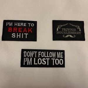 NEW! Set of 3 Hilarious Stick on Patches!  Set #7